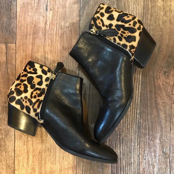 franco sarto calf hair booties